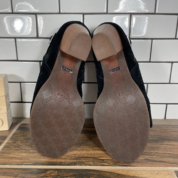 Vionic Aloft Chryssa Womens Size 6.5 Shoes Black Suede Open Toe Ankle Boots - Picture 9 of 14